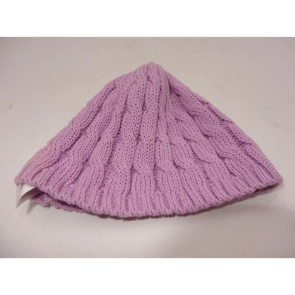 American Girl 2010 Pretty & Plaid Dress Cozy Knit Beret Hat only Lavender Doll